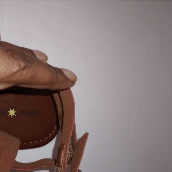 🆕👡Seven Dials Sync Split Toe Gladiator Sandals - Brown, Sz 8 - Picture 6 of 6